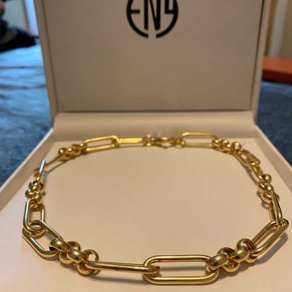 EFFY ENY 14K Goldplated Paperclip Necklace - Picture 2 of 12
